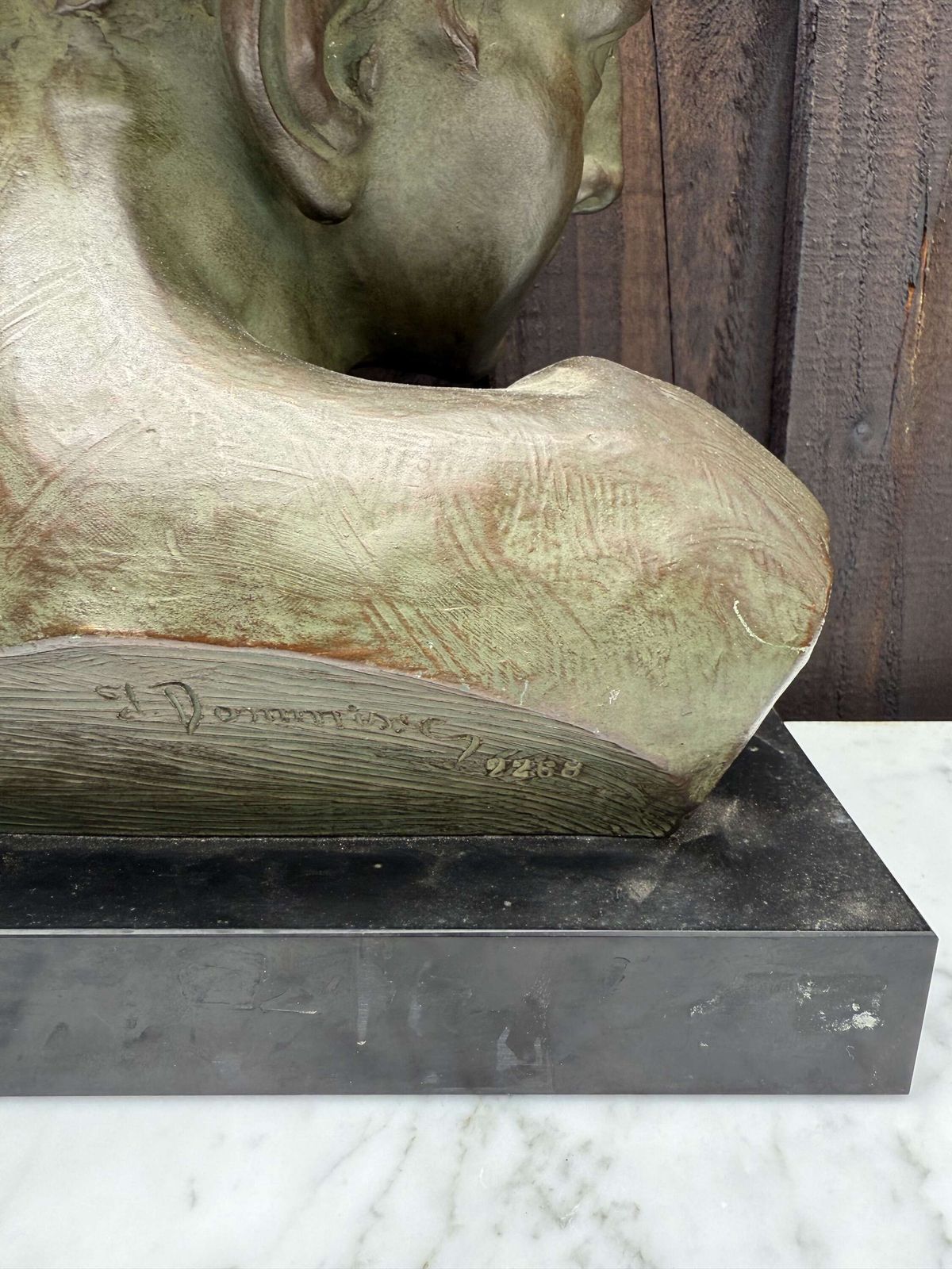photo furniture Art Deco Terracotta Bust Of A Boy , J Dommisse