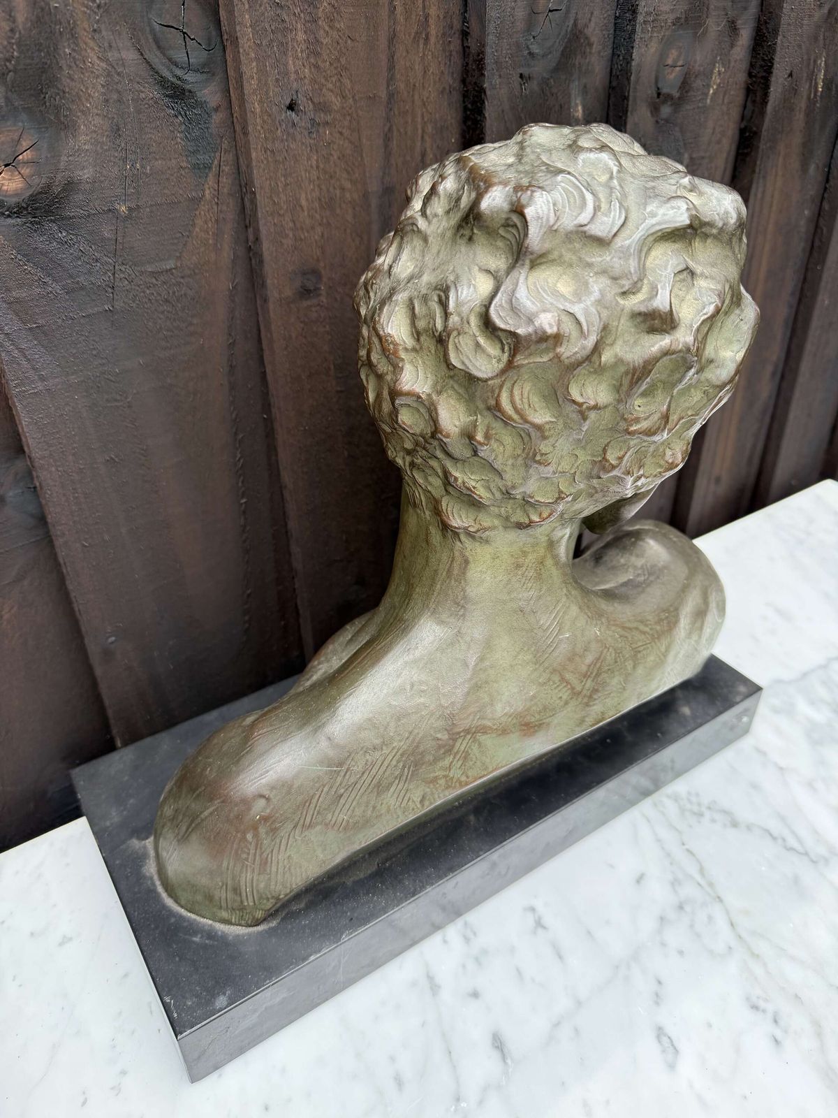 photo for sale Art Deco Terracotta Bust Of A Boy , J Dommisse