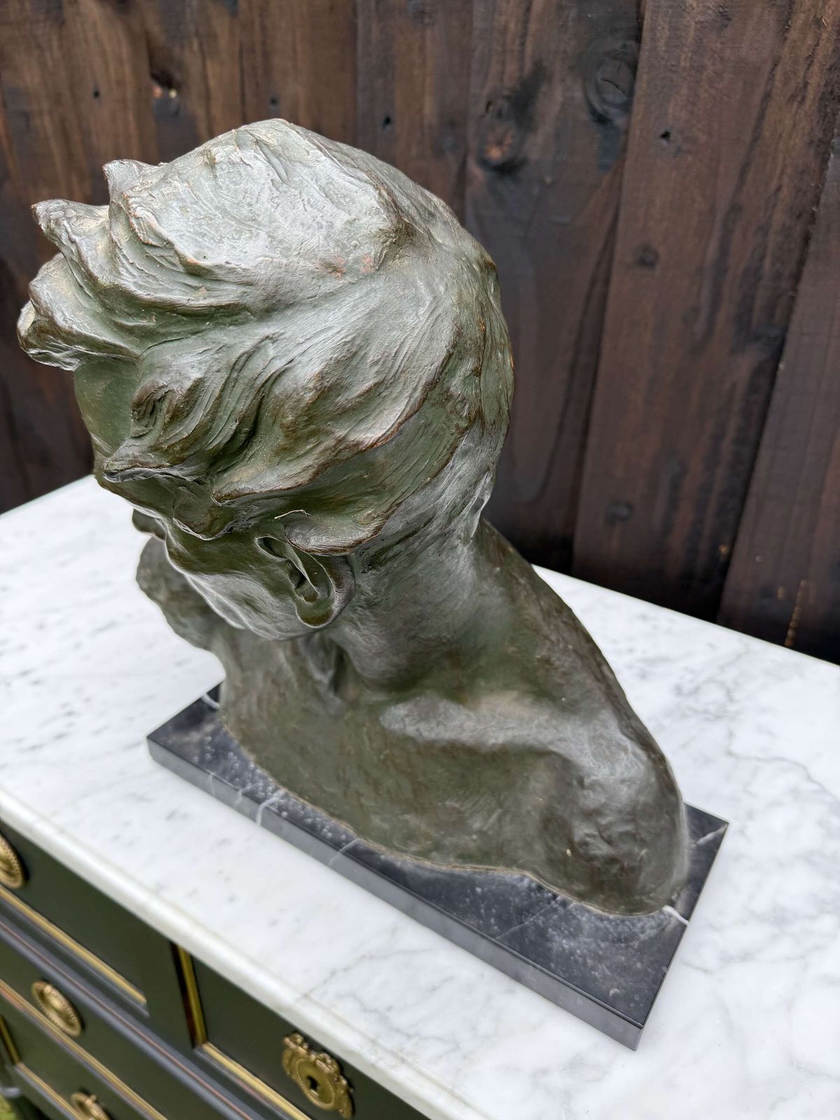 Art Deco Terracotta Bust Of A Man , J Dommisse photo Art