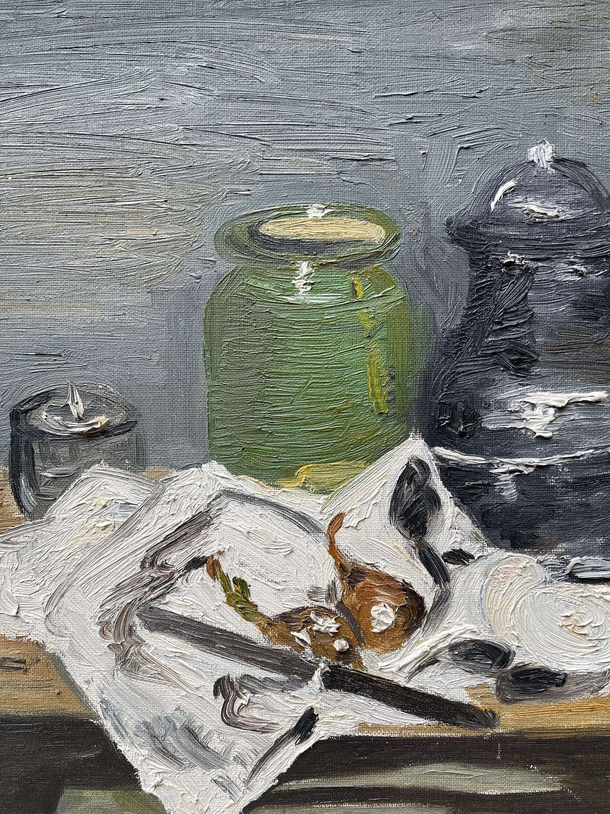 Vintage Still Life Oil Painting After Cezanne photo 150.0