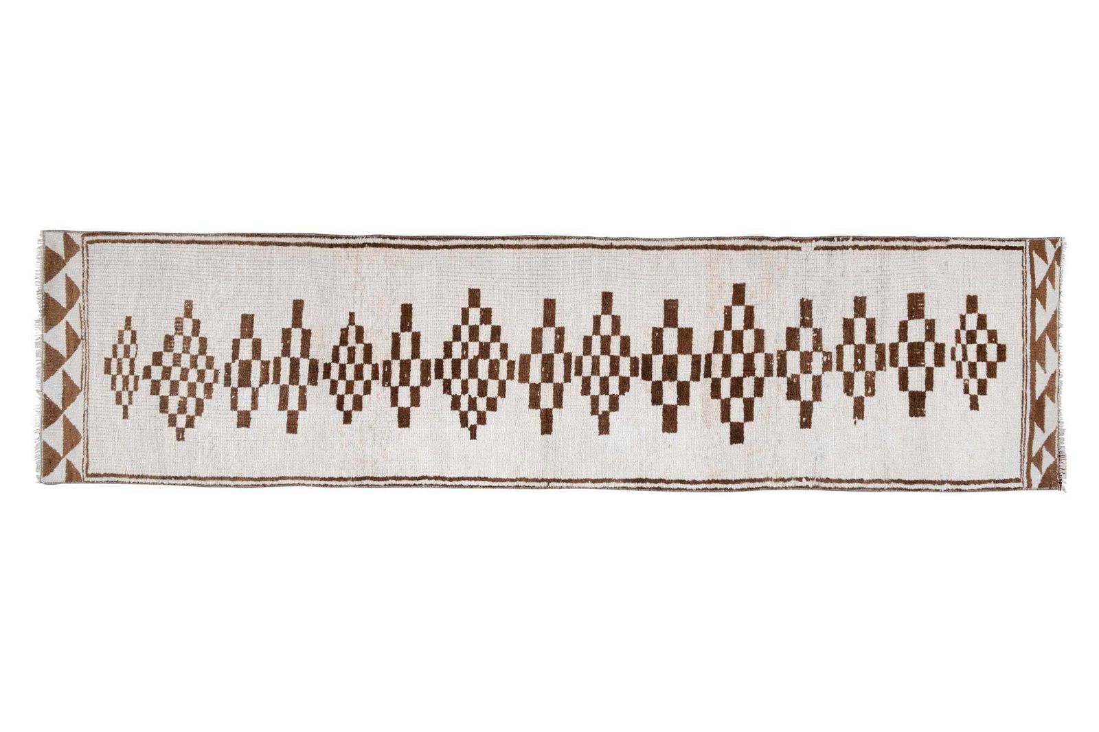 Hand Knotted Kurdish Undyed Wool Runner Rug 2'9" X 11'1" photo furniture