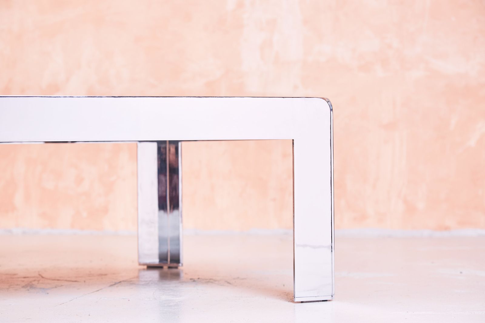 1960s French Chromed Steel And Slate Coffee Table photo 2500.0