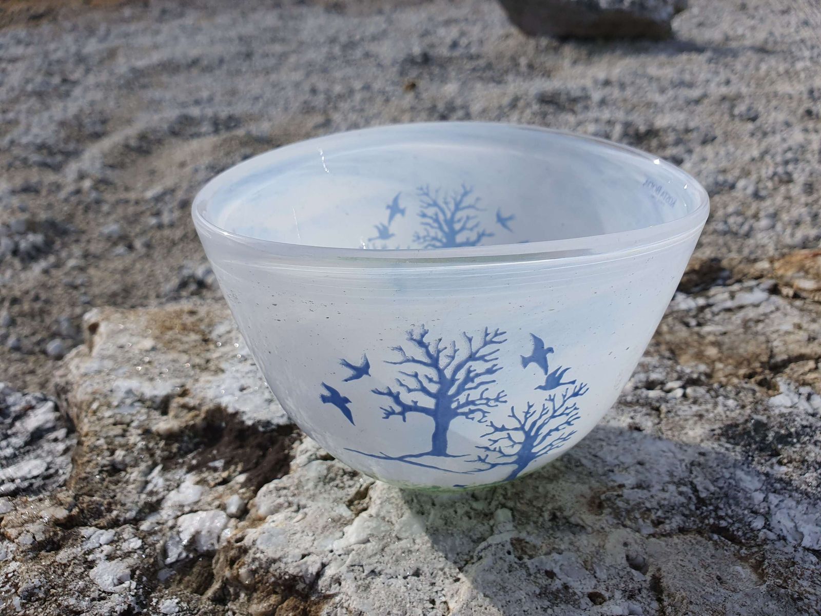 Kjell Engman For Kosta Boda, Sweden."October" Series Small Glass Vase.1980s. photo Home Decor