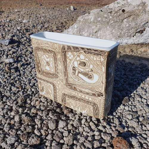 Royal Copenhagen. Faience "Baca" Planter By Nils Thorsson photo for sale
