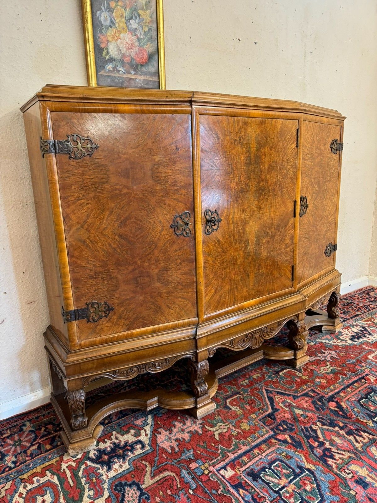Fantastic Quality Antique French Burr Walnut Cabinet/Cupboard Circa 1920 photo Furniture