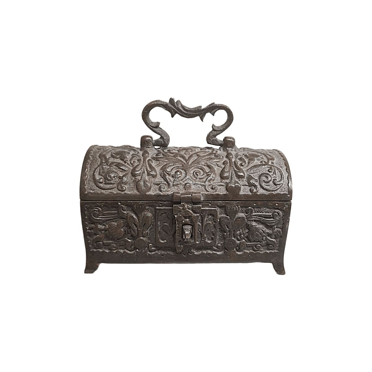 Classic Bronze Jewelry Box, Mid Century