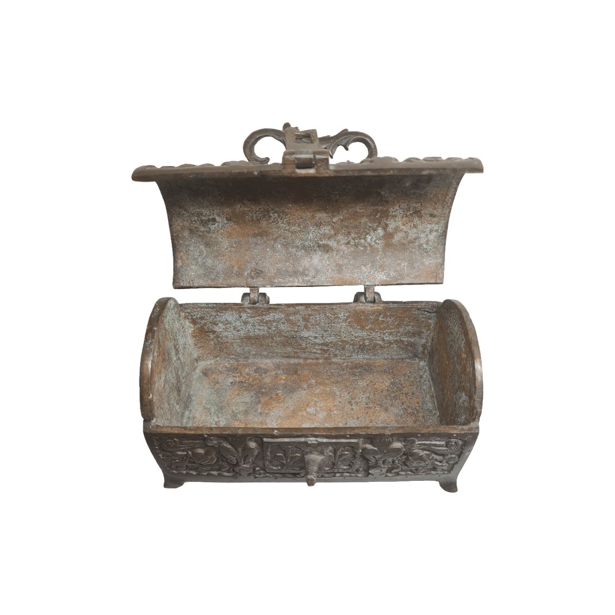 Classic Bronze Jewelry Box, Mid Century photo for sale