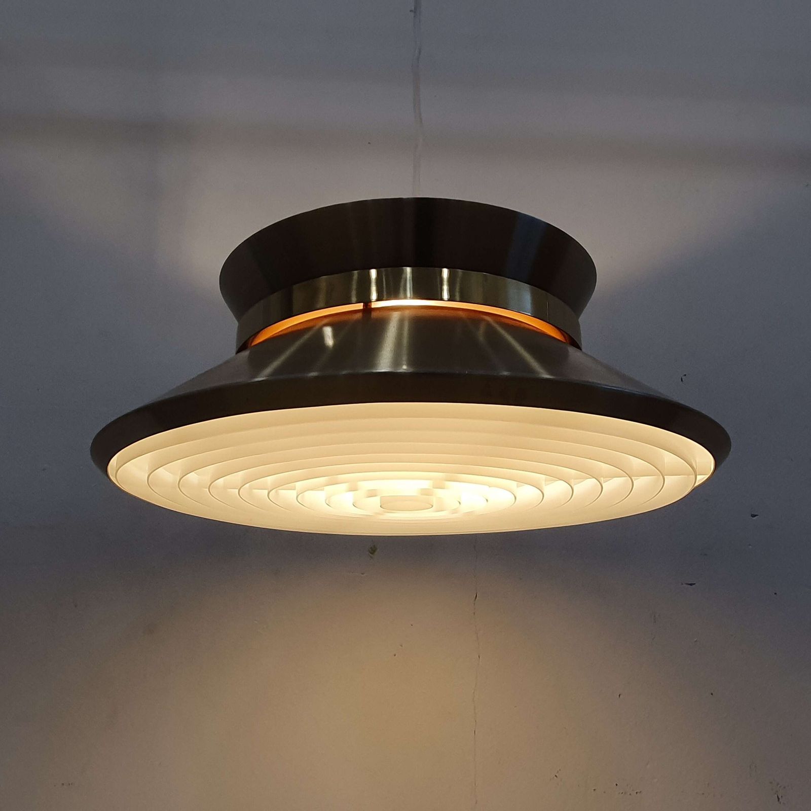 Pendant Light By Carl Thore Design For Granhaga Metalindustri Of Sweden. 1970s photo furniture