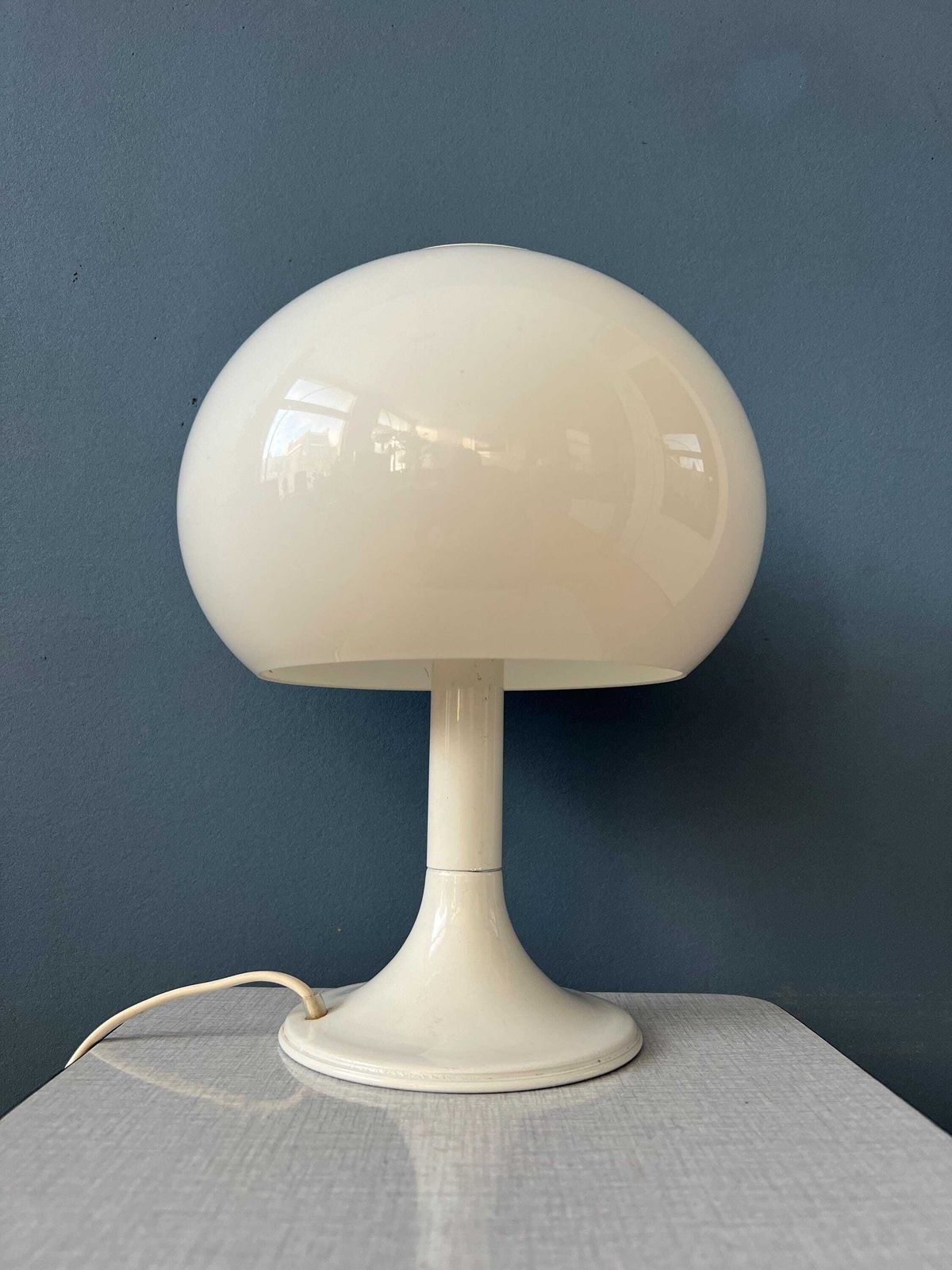Vintage Mid Century Mushroom Tafellamp Van Dijkstra photo buy