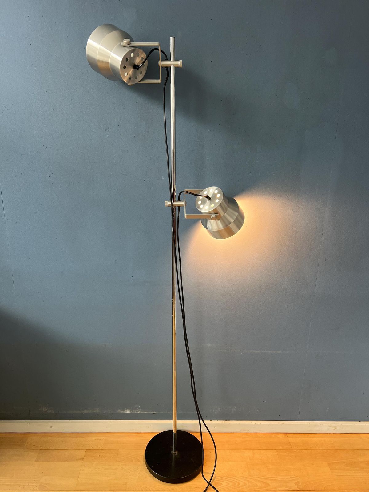Vintage Silver Dijkstra Space Age Floor Lamp photo furniture
