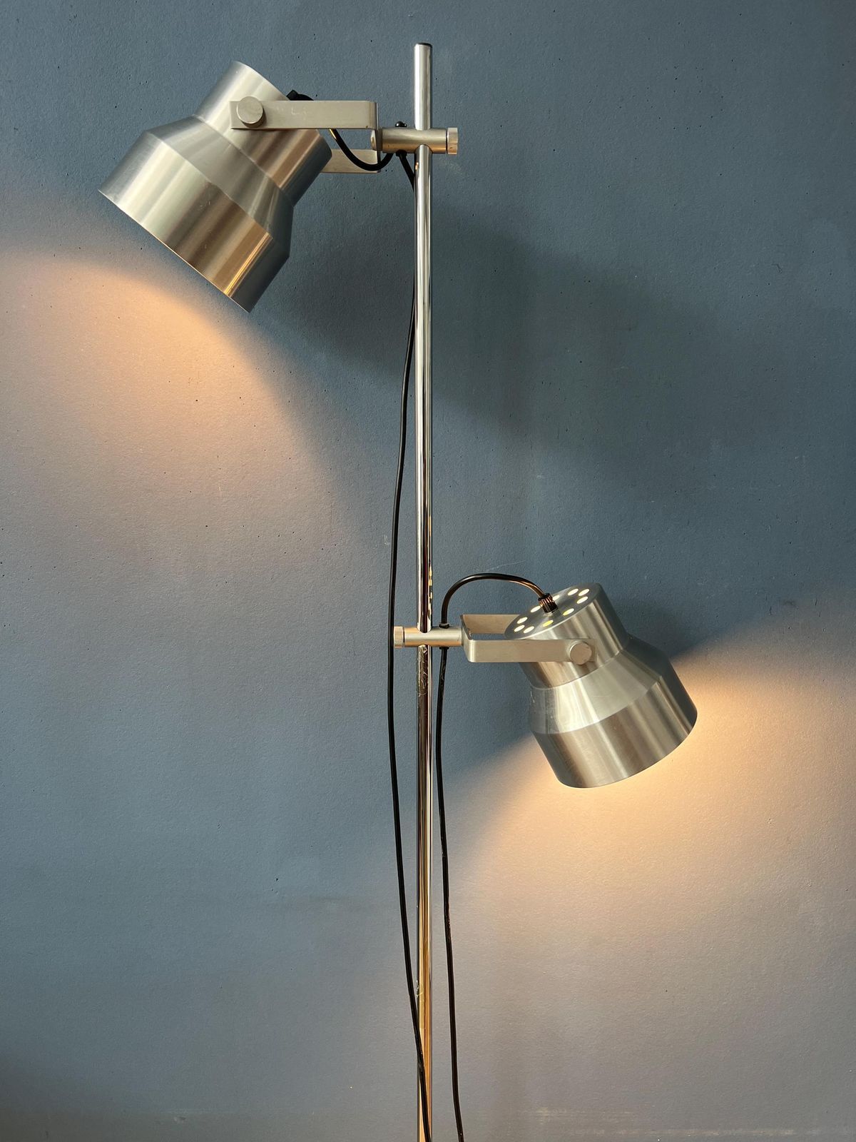 Vintage Silver Dijkstra Space Age Floor Lamp photo for sale