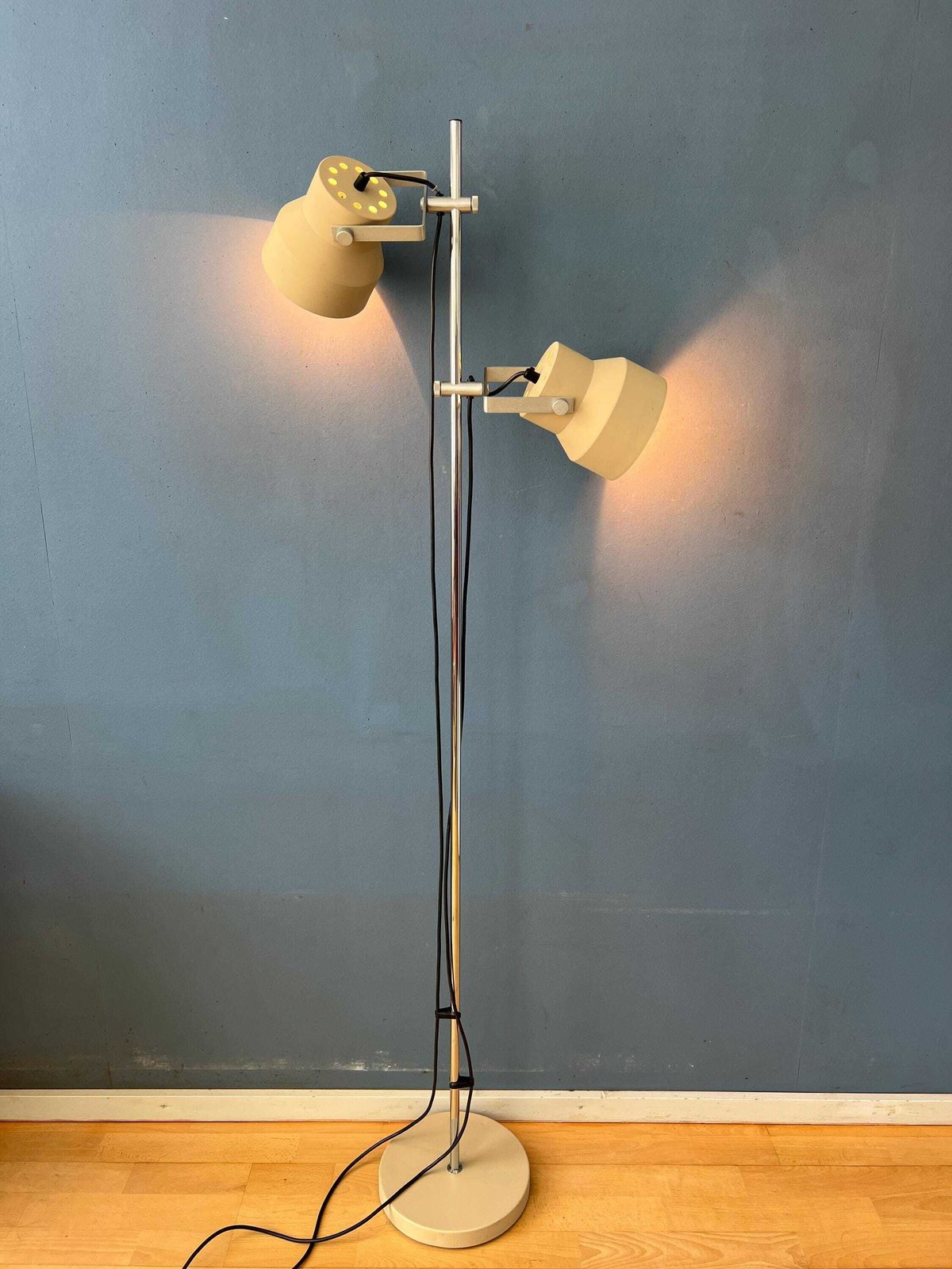 Mid Century Beige Dijkstra Space Age Floor Lamp photo furniture