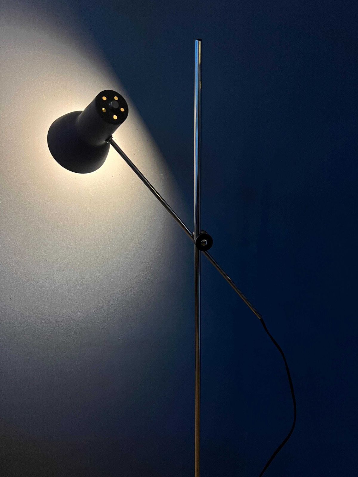 Mid Century Adjustable Brown Floor Lamp photo furniture