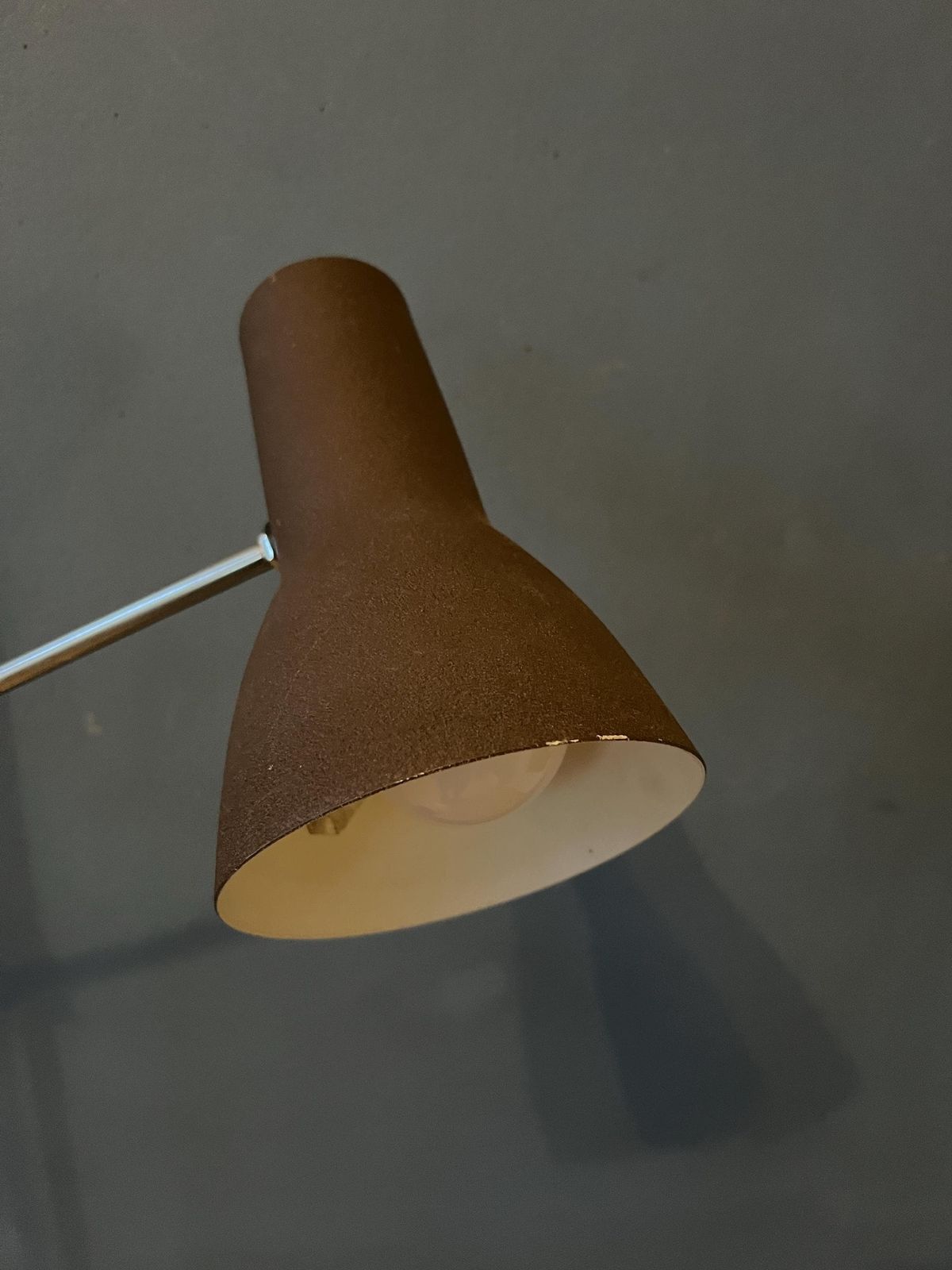 Mid Century Adjustable Brown Floor Lamp photo buy