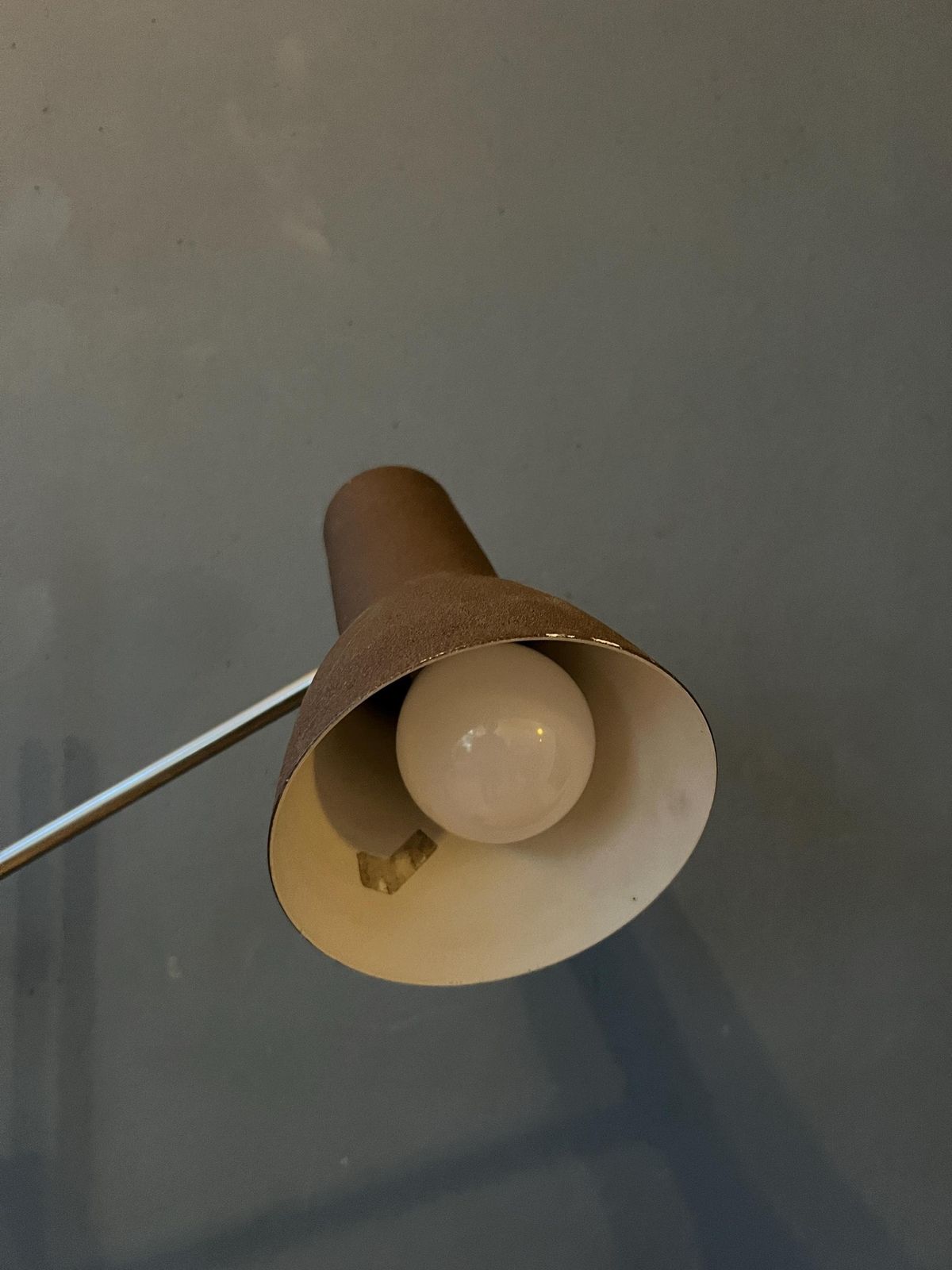 photo furniture Mid Century Adjustable Brown Floor Lamp