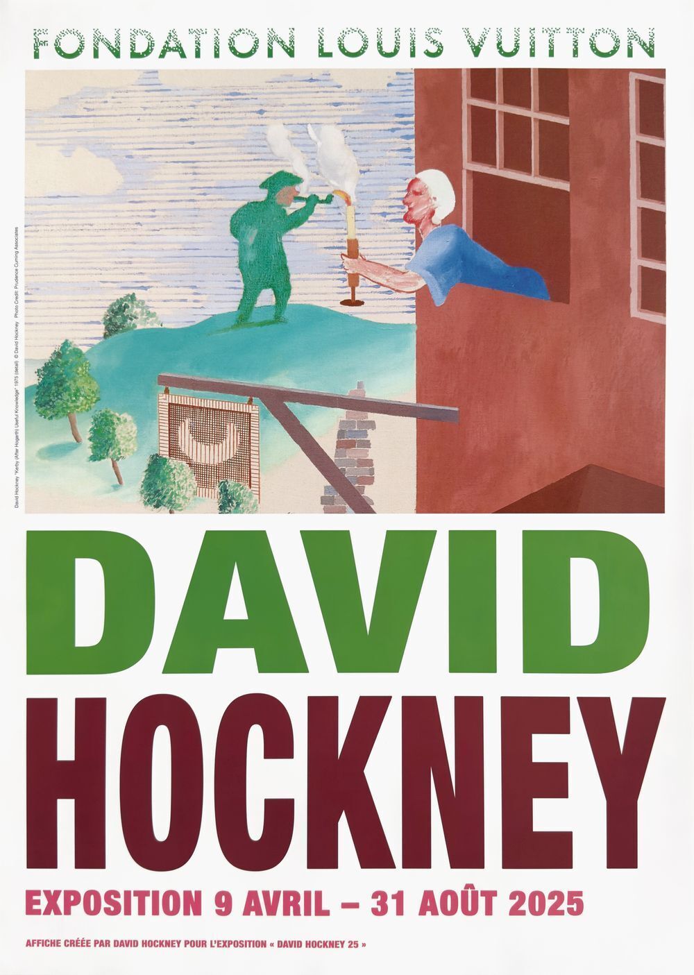 David Hockney Official Poster Exhibition Fondation Louis Vuitton Paris 2024
