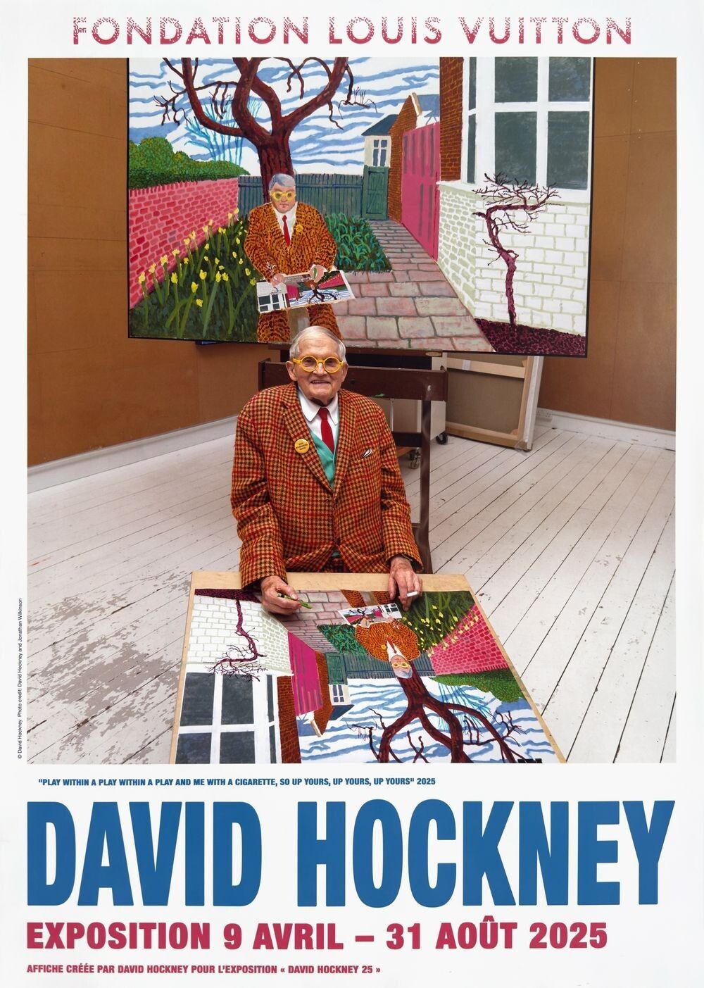 Lot Of 2 David Hockney Posters Official Poster Fondation Louis Vuitton 2024
