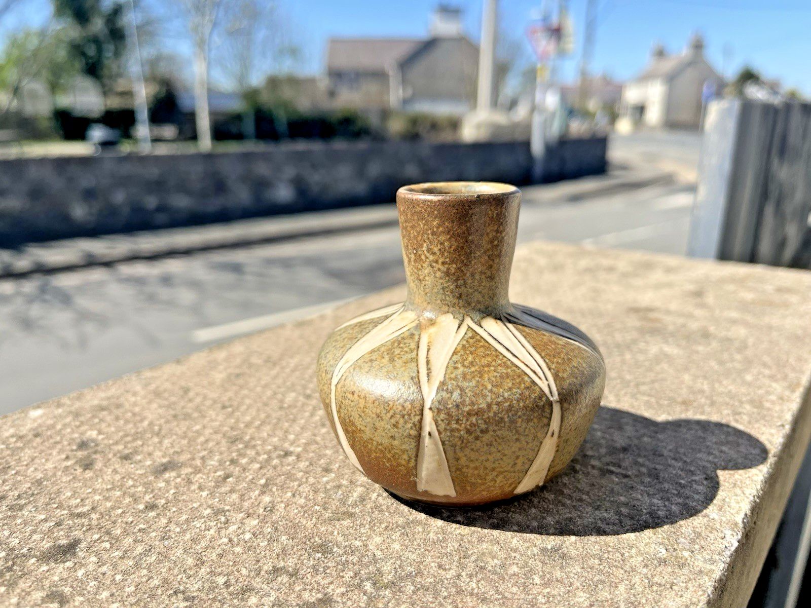 Danish Mid Century Modern 60's Johannes Andersen Keramik Scandi Sgraffito Vase photo furniture