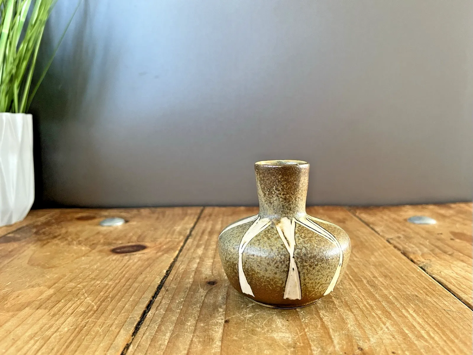 Danish Mid Century Modern 60's Johannes Andersen Keramik Scandi Sgraffito Vase photo 110.0