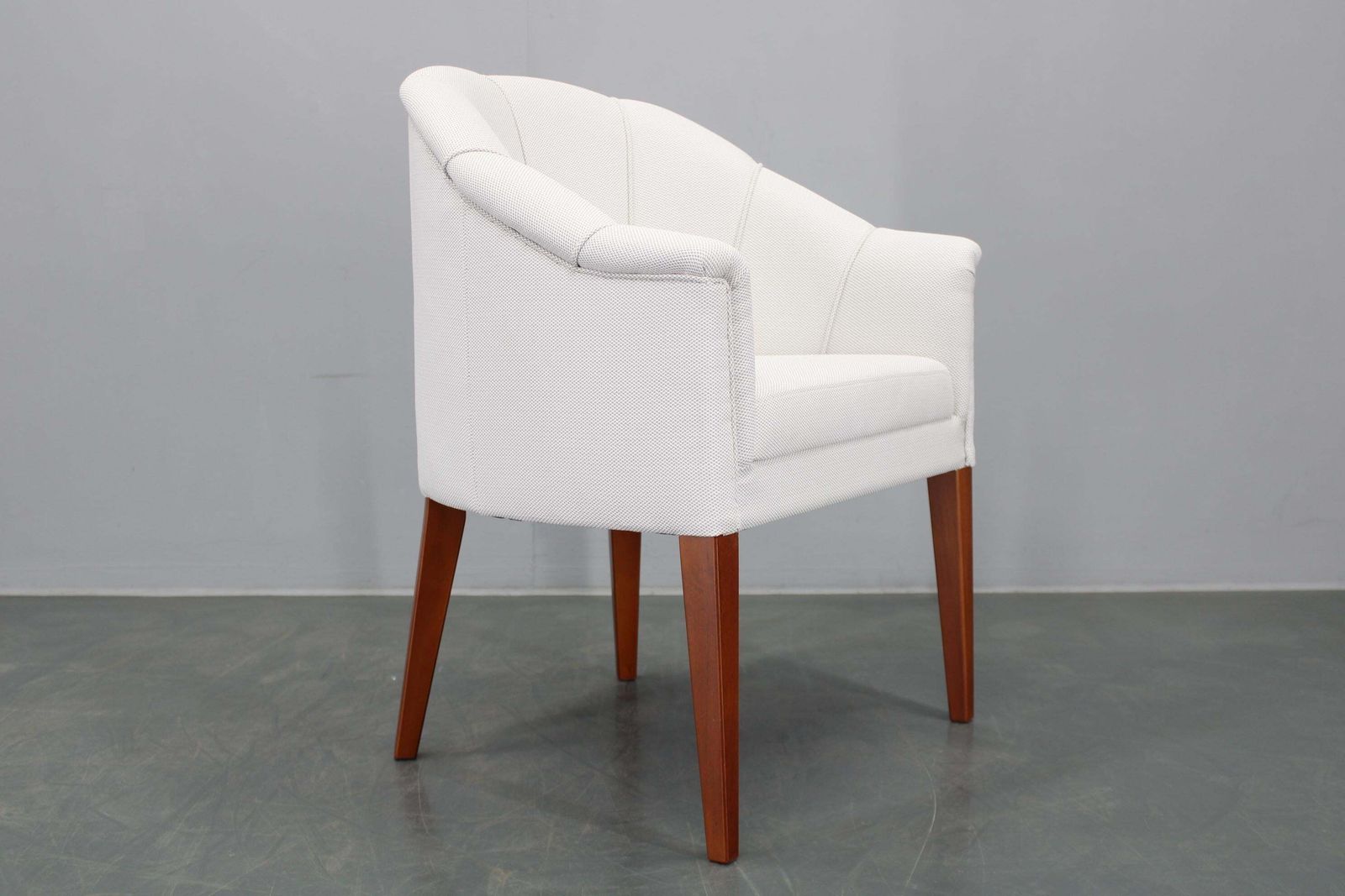 photo furniture Vintage Leather Restored Armchair, Czechoslovakia