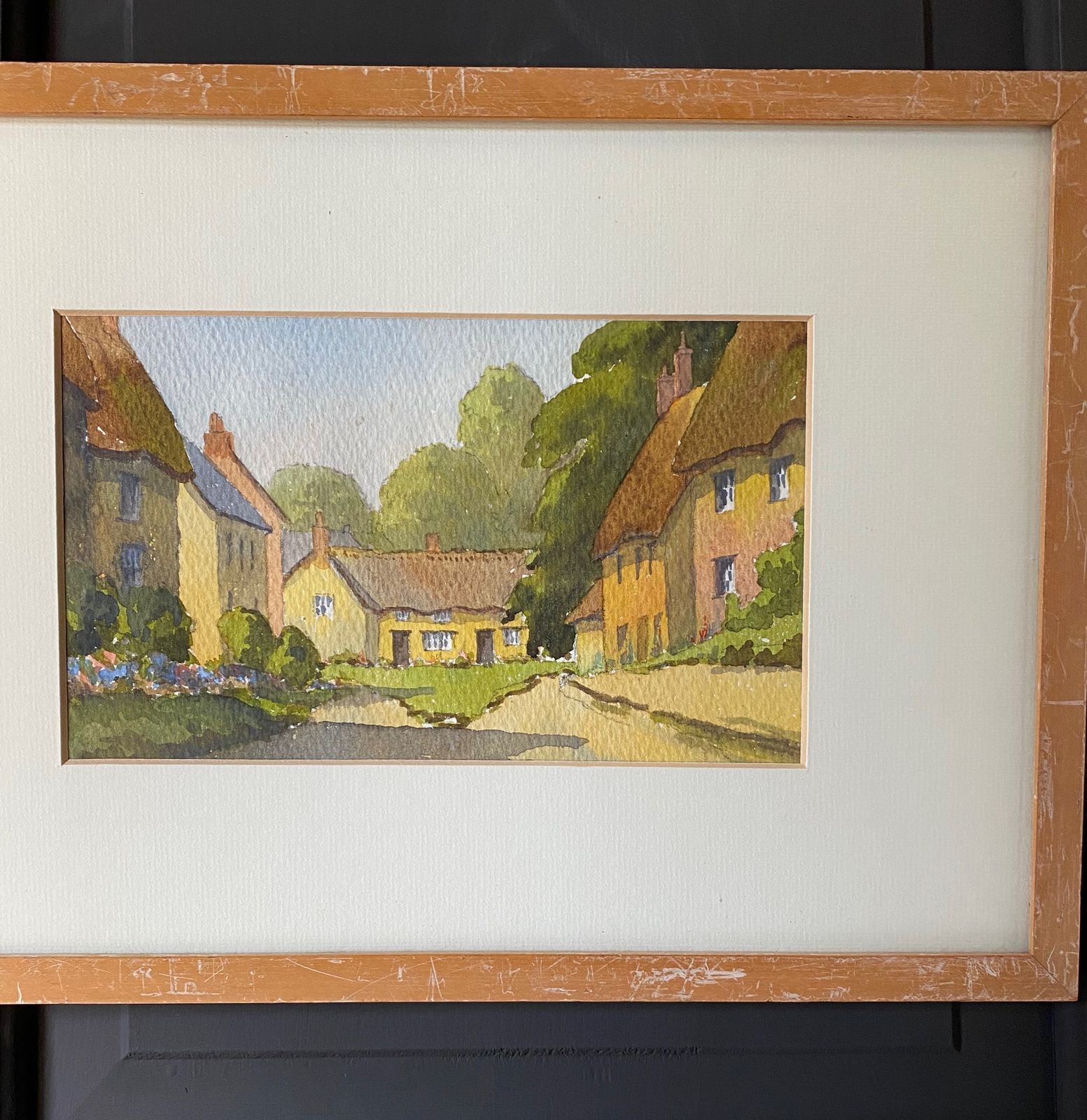 Water Colour Of A Village Scene photo furniture