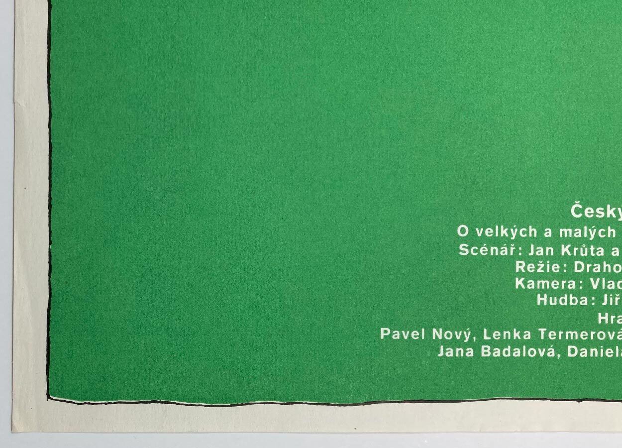 Original Movie Poster, ‎Winning Quietly, Jan Tománek, 1984, Genuine Czech Vintage Print photo Art