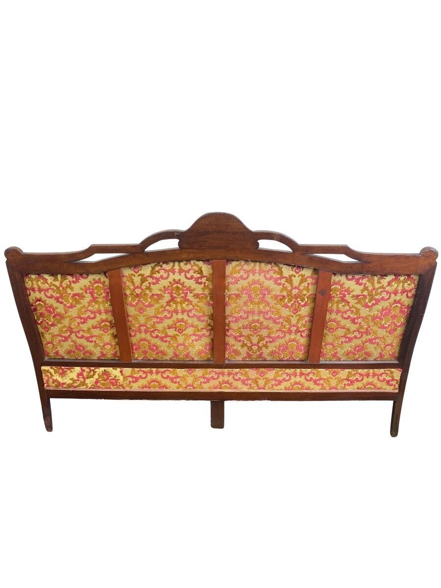 19th Century Louis Philippe Style Carved Mahogany 3 Seater Sofa photo for sale