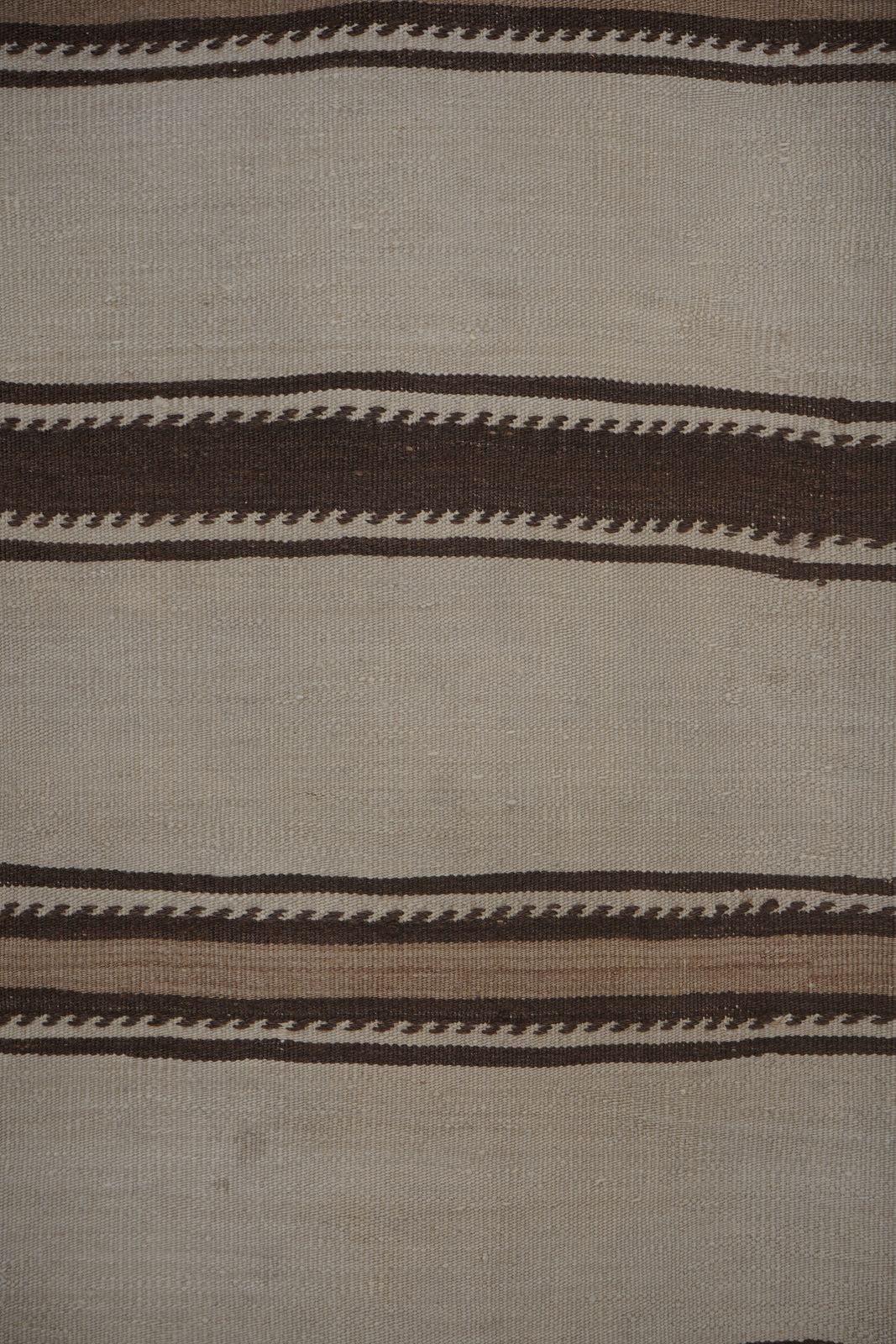 Striped Organic Hemp Kilim Rug 2'6'' X 9'4'' photo vintage