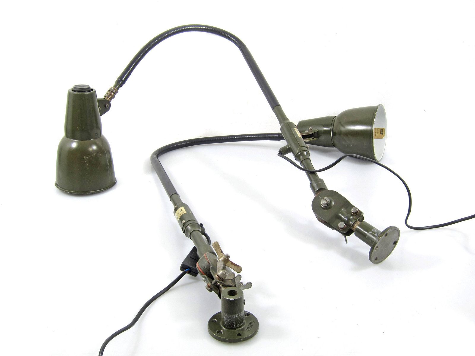 Sis 1960s Industrial Adjustable Wall Table Lamps   Bauhaus , Eames, Danish, Kaiser Dell, Jacobsen, Sarfatti, Poul Henningsen, Hammerborg photo vinterior