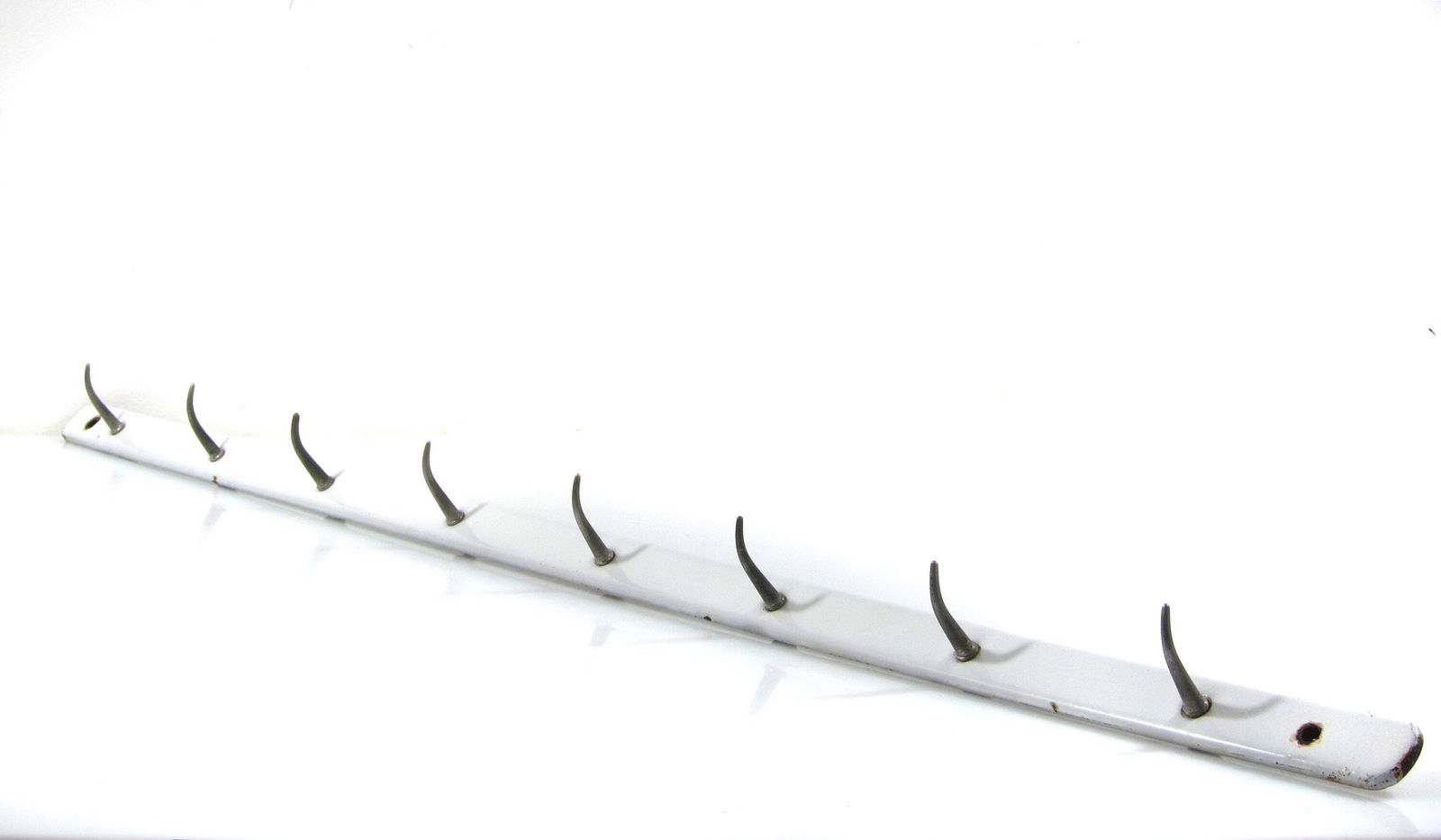 Butchers Heavy Enameled 1930s Hook Coat Rack   Fifties, Tomado, Hans Wegner, Eames, Mategot, Perriand, Poul Cadovius, String, Franco Albini photo for sale