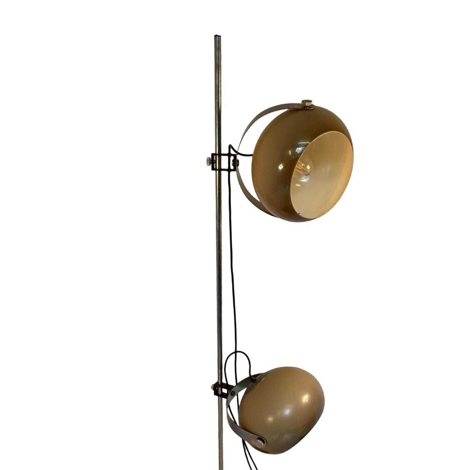 Dijkstra   Rare Model   Space Age Design / Mcm Floor Lamp With Two Shades photo furniture