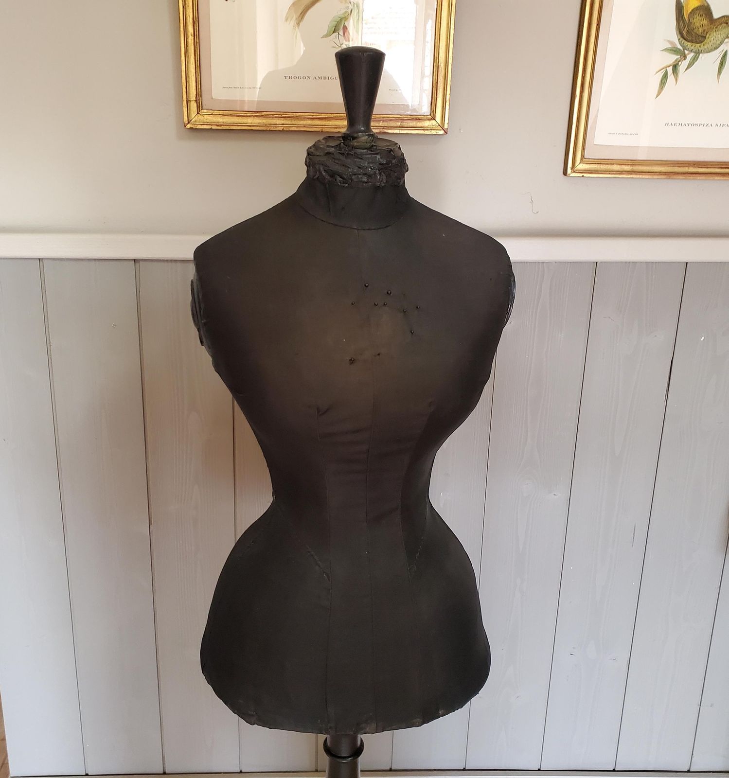 French Antique Wasp Waist Mannequin / Antique Mannequin / Dress Makers Mannequin / Antique Dress Form / 19th C Mannequin / Tailors Dummy photo for sale