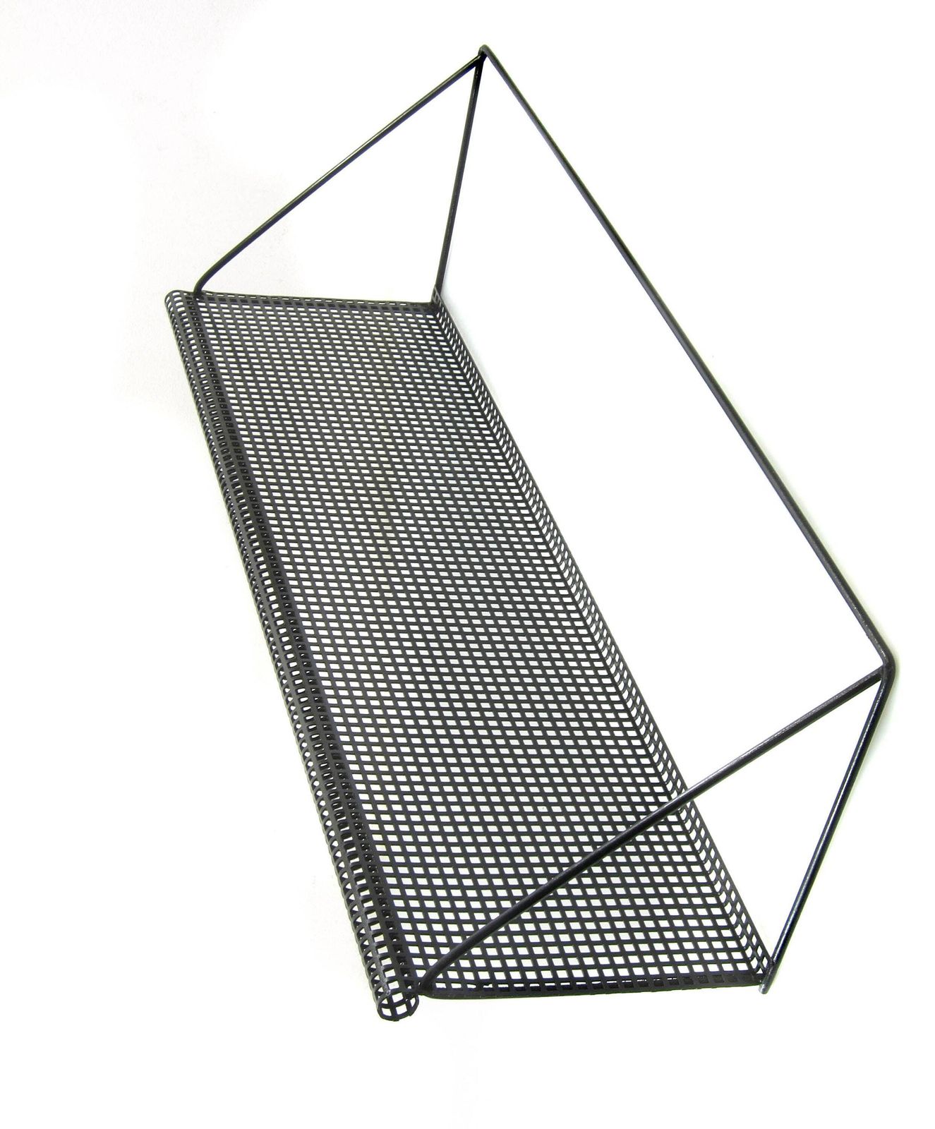 photo furniture Mategot 1960s Pilastro Black Vintage Metal Shelf   Prouve, Charlotte Perriand, Fiedeldij, Tomado, Aalto, Fifties, Sixties, Artimeta, Eames