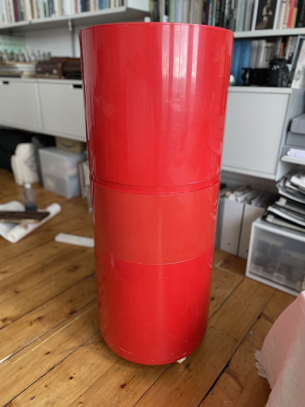 Rare Round Cabinet Tower Original Componibili By Anna Castelli, 1960s photo Furniture