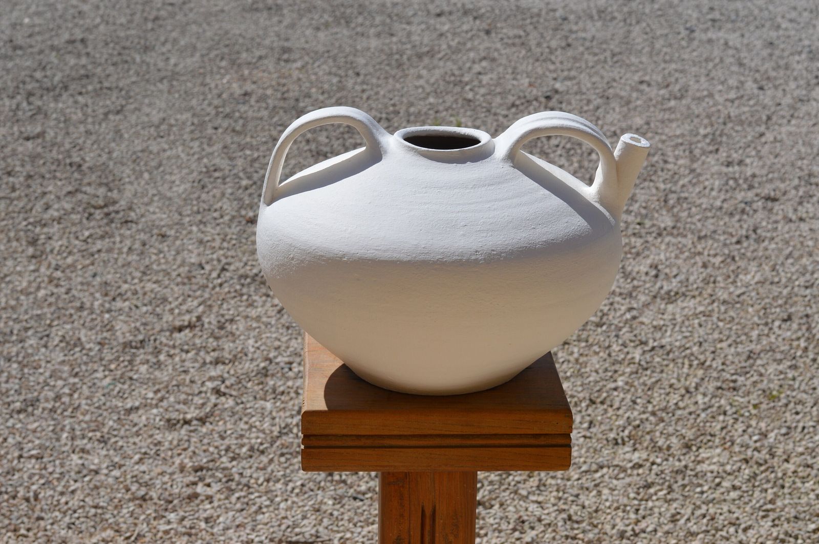 An Ancient French Wine Or Water Cruche / Large Wine Pitcher From The 1700s / Hand Thrown Clay Jug From Sw France / Interior Design Jug photo furniture