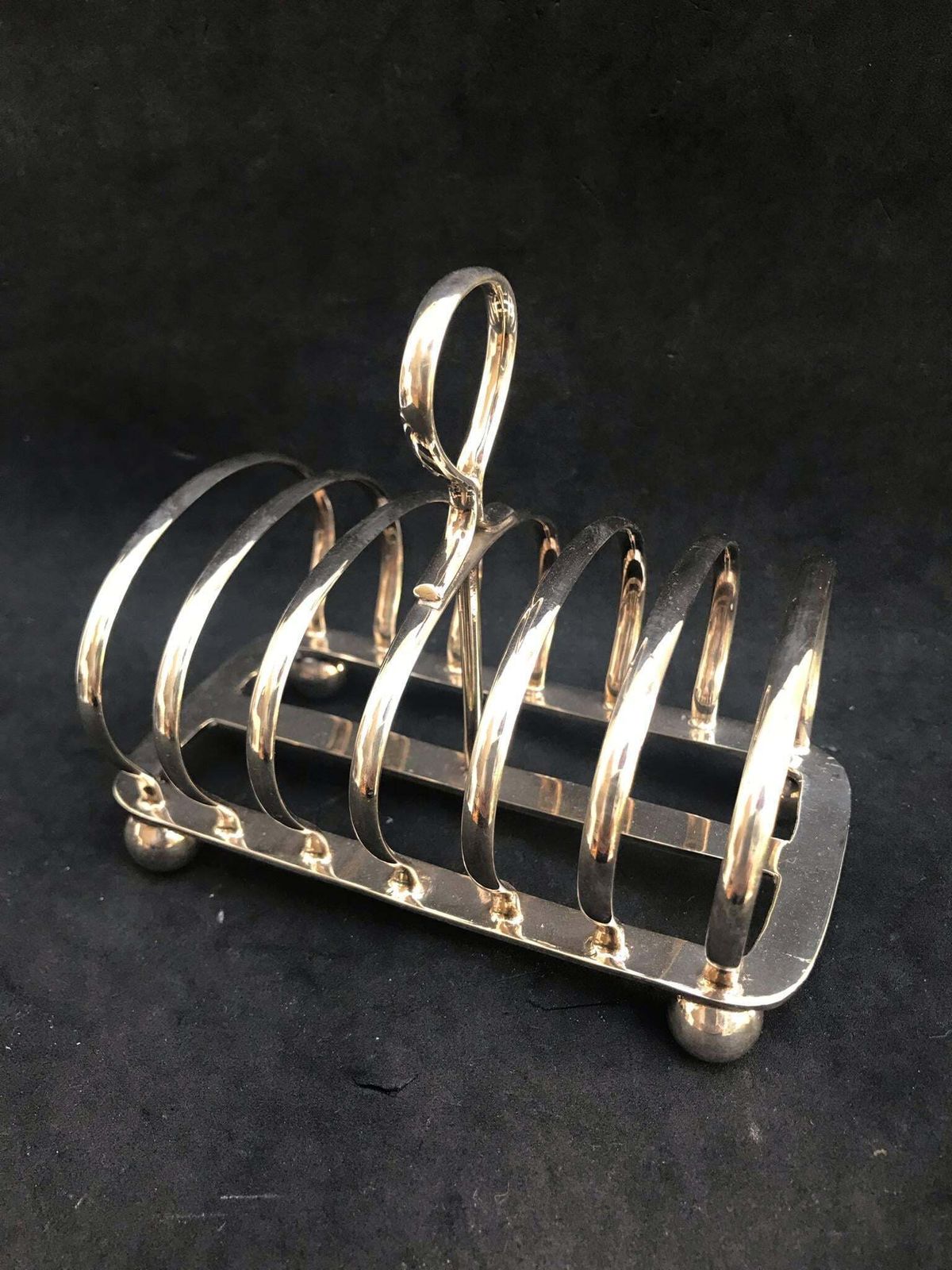 Antique Toast Rack Holder 6 Slices Silver Plated Breakfast English Victorian Wedding Gift Hostess Gift Hukin And Heath photo vinterior