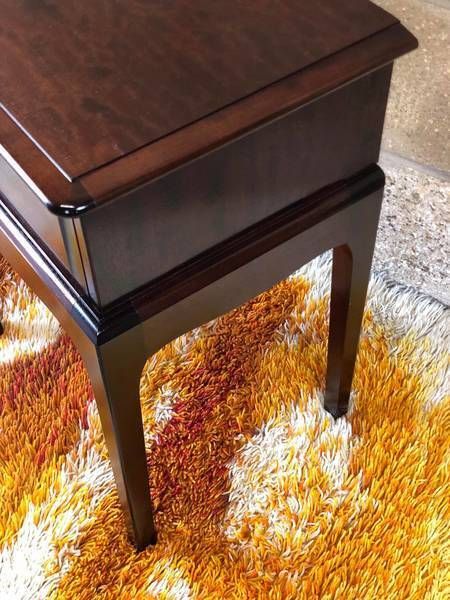 A Pair Of Stag Bedside Tables With Drawers photo vintage