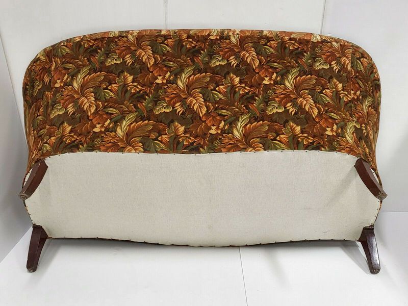 Rare French Vintage Velvet 3 Seat Sofa From 1970 photo buy
