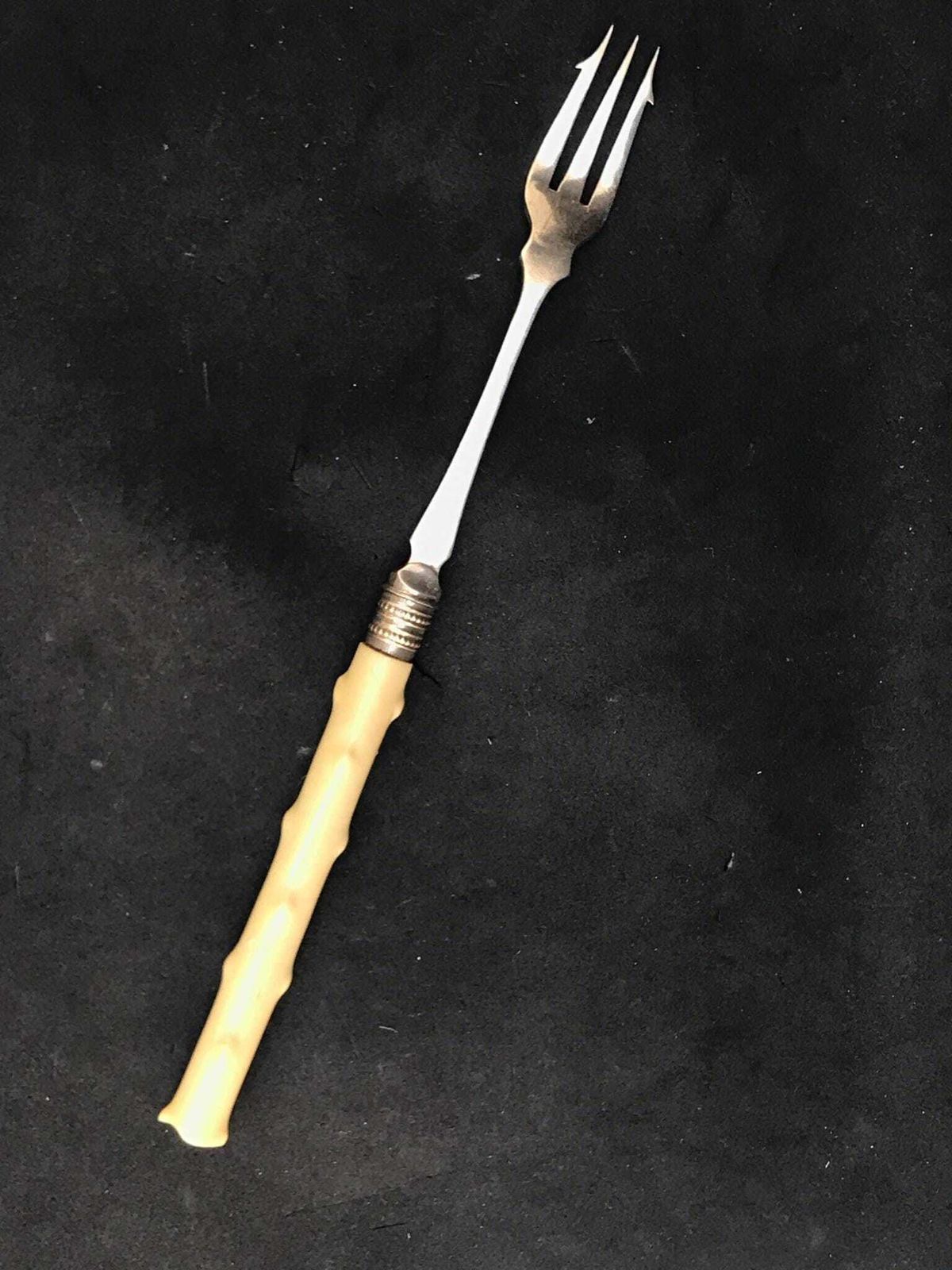 Pickle Fork Antique English Silver Plated Handled Pickle Fork C.1880 Victorian Gift For Him Olives Fork Bar Accessory Meat Server photo furniture