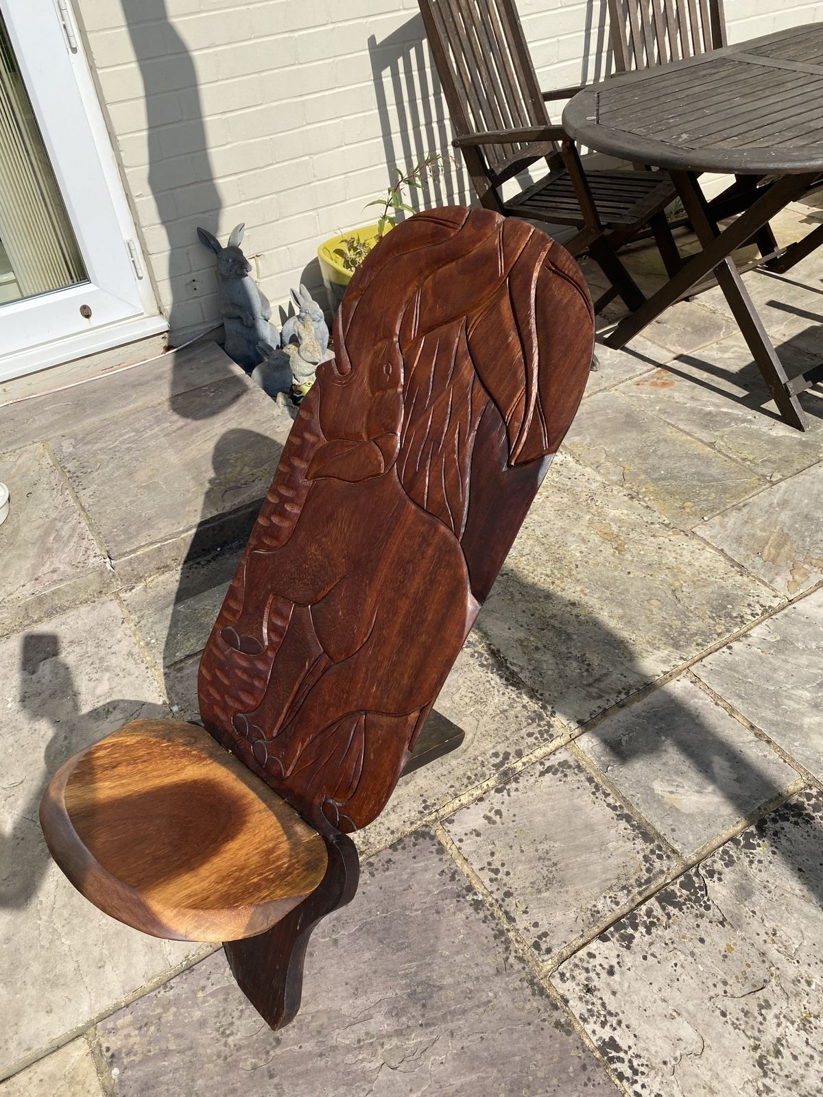 Unusual Wooden Two Piece Chair photo vinterior