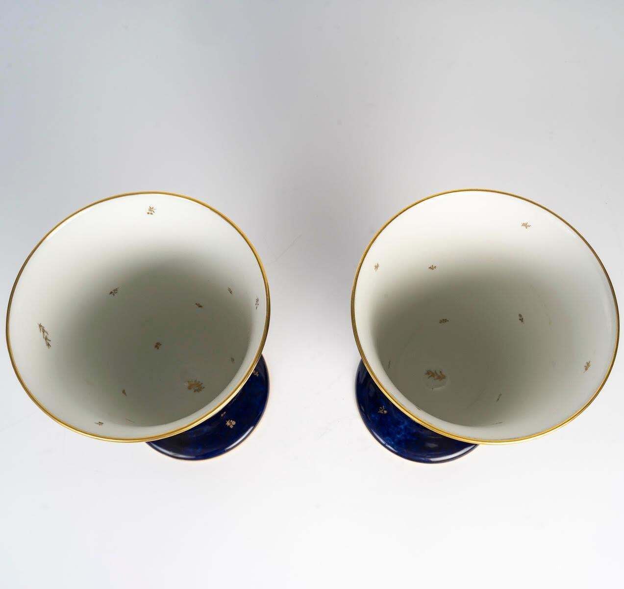 Pair Of Early 20th Century Sèvres Porcelain Vases. photo for sale