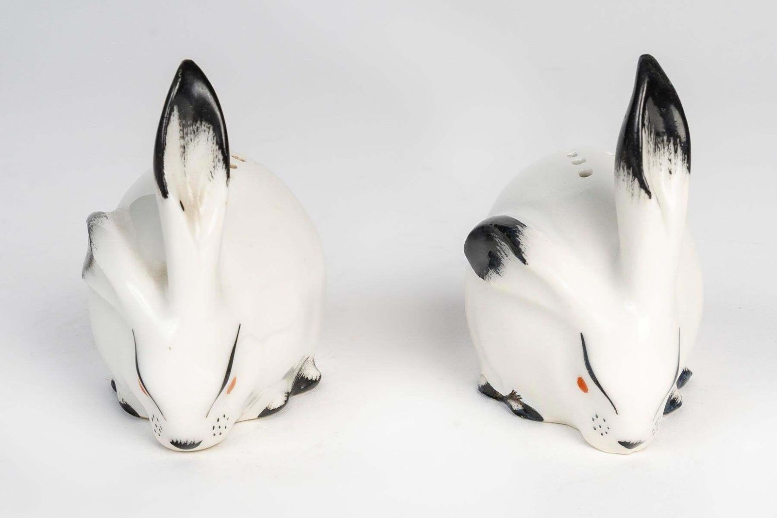 Saltcellar, Pepperpot, Mustard Pot By Sandoz, Haviland Porcelain, 20th Century. photo 1296.0
