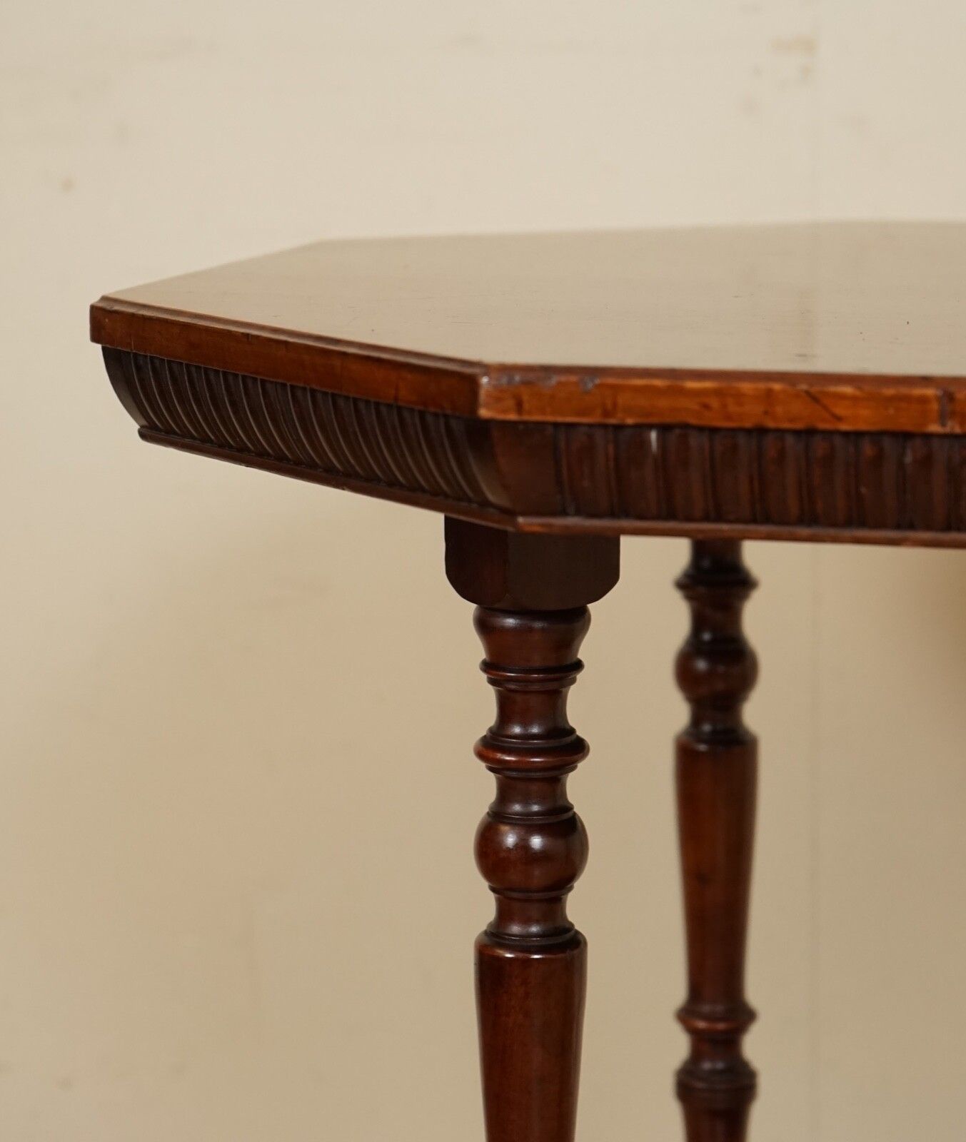 James Schoolbred Antique Arts & Crafts Octagonal Occasional Side End Table photo vintage