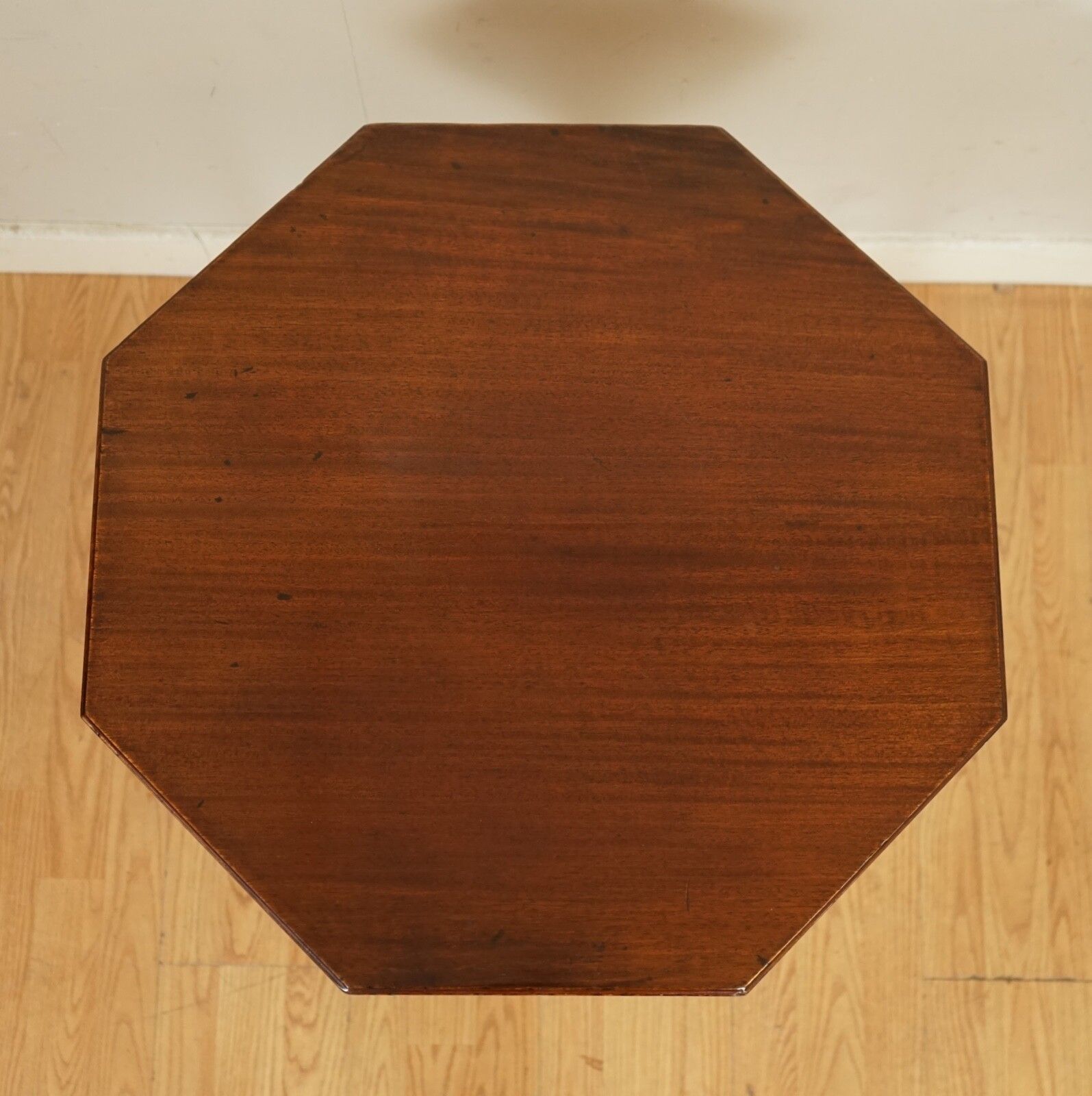 photo furniture James Schoolbred Antique Arts & Crafts Octagonal Occasional Side End Table