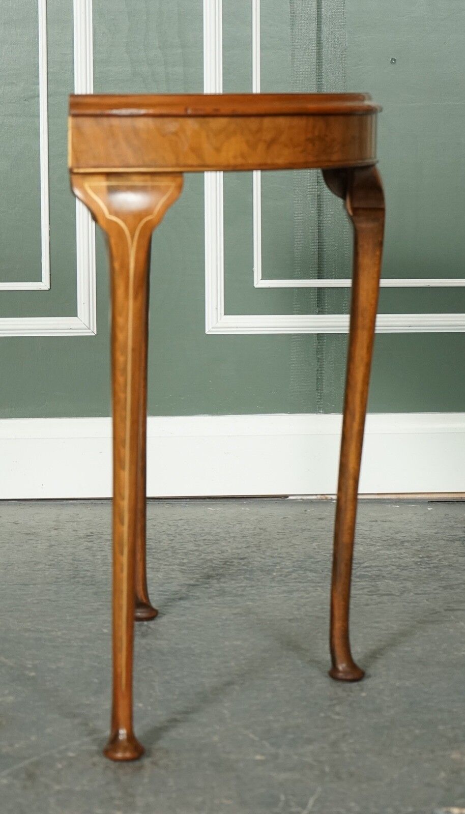 photo for sale Vintage Oriental Half Moon Demi Lune Table Made By Northampton Cabinet Company