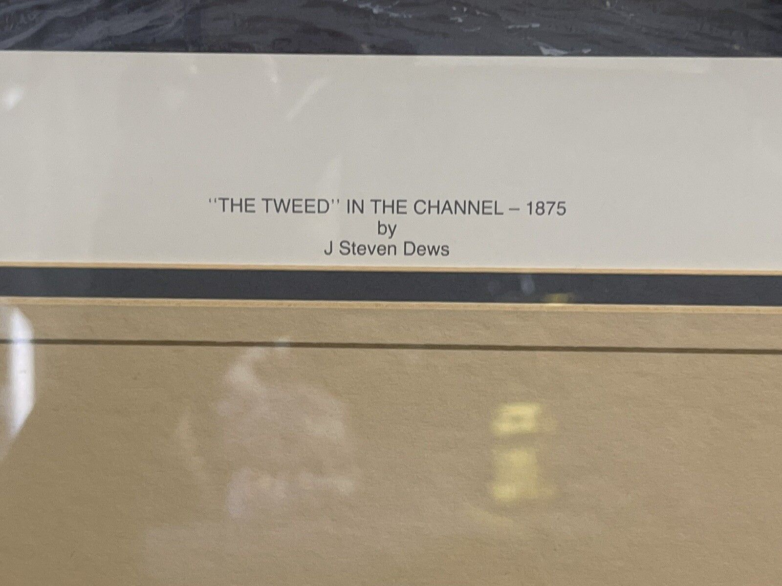 photo furniture Limited Print 467/600 By J. Steven Jews The Tweed In The Channel 1875 Campaign