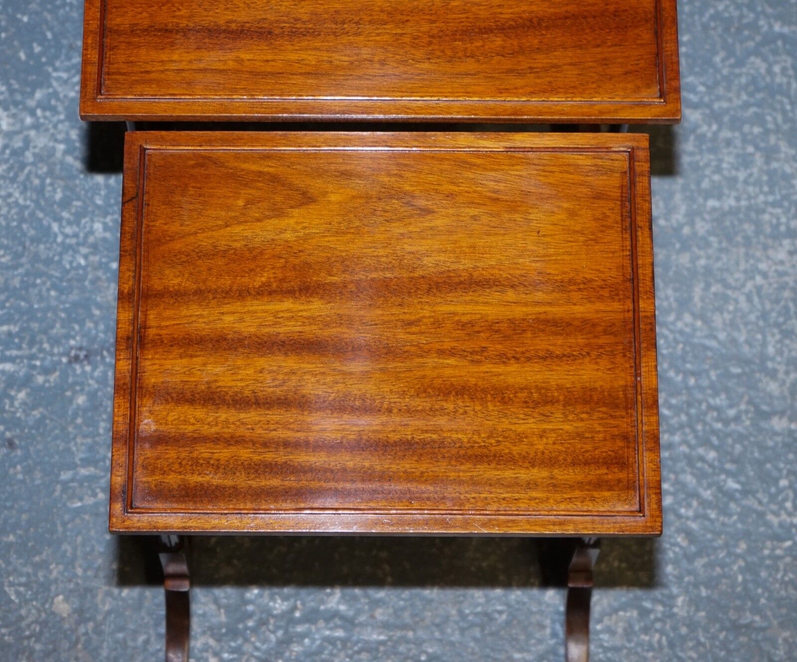 Furniture Georgian Nest Of Four Nesting Tables Side Tables With Bamboo Legs photo