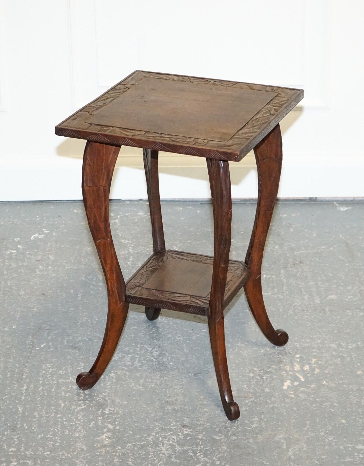 Liberty's London 1950's Hand Carved Occasional Side End Lamp Wine Table photo furniture