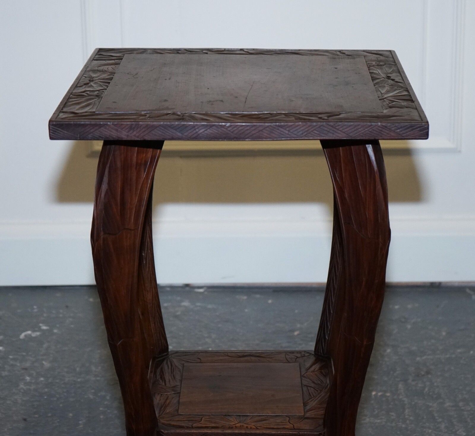 Liberty's London 1950's Hand Carved Occasional Side End Lamp Wine Table photo buy