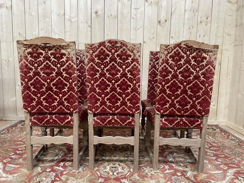 Suite De 6 Chaises Louis XIII   Haute époque En Chêne photo 950.0